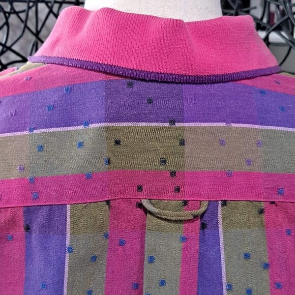 Vintage Izod Club Size 10 Ladies Short Sleeve Button Up EUC - Picture 7 of 10